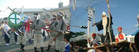 石垣島の豊年祭のようす